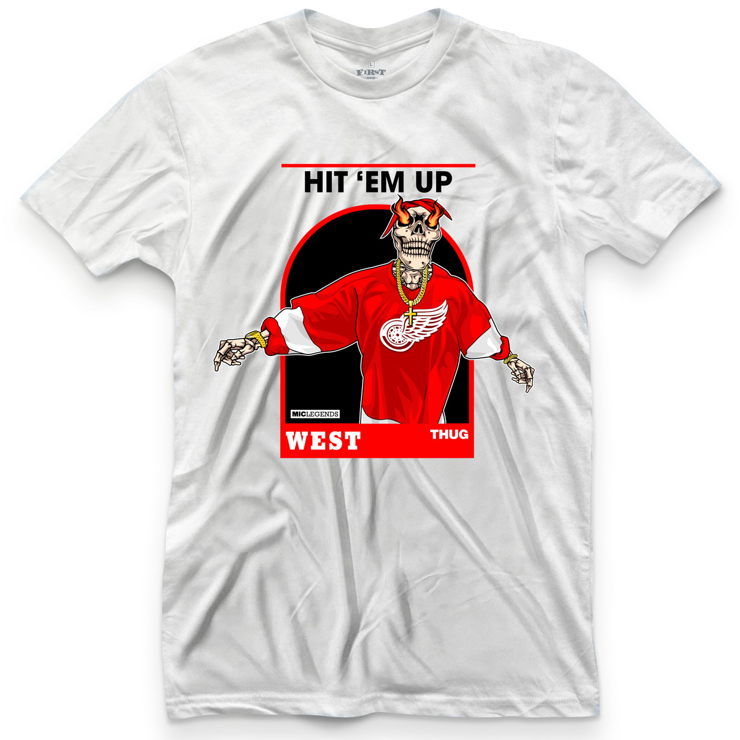 Hit'em Up Skull And Bones Tee