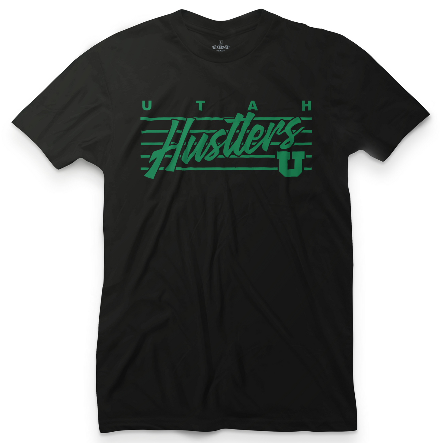Utah Hustler Retro Green Tee