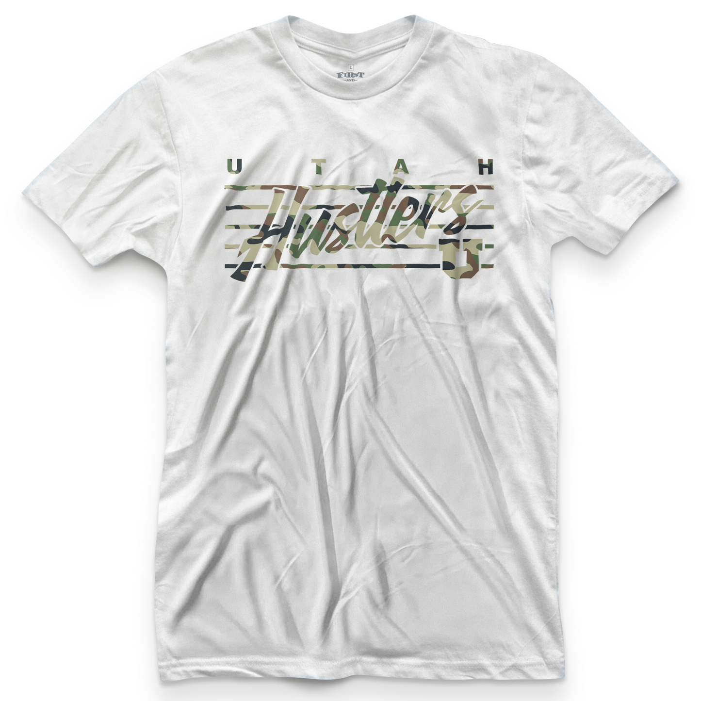 Utah Hustler Retro Camo Tee