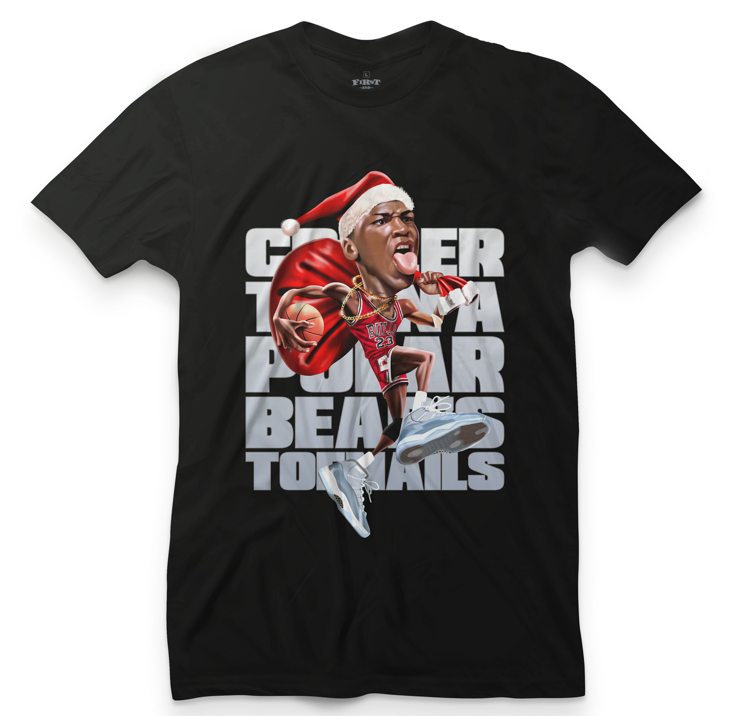 MJ Dunkmas Polar Bear Cool Grey 11's Tee