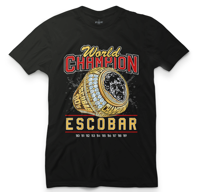 Pablo Escobar World Champion 1 Tee