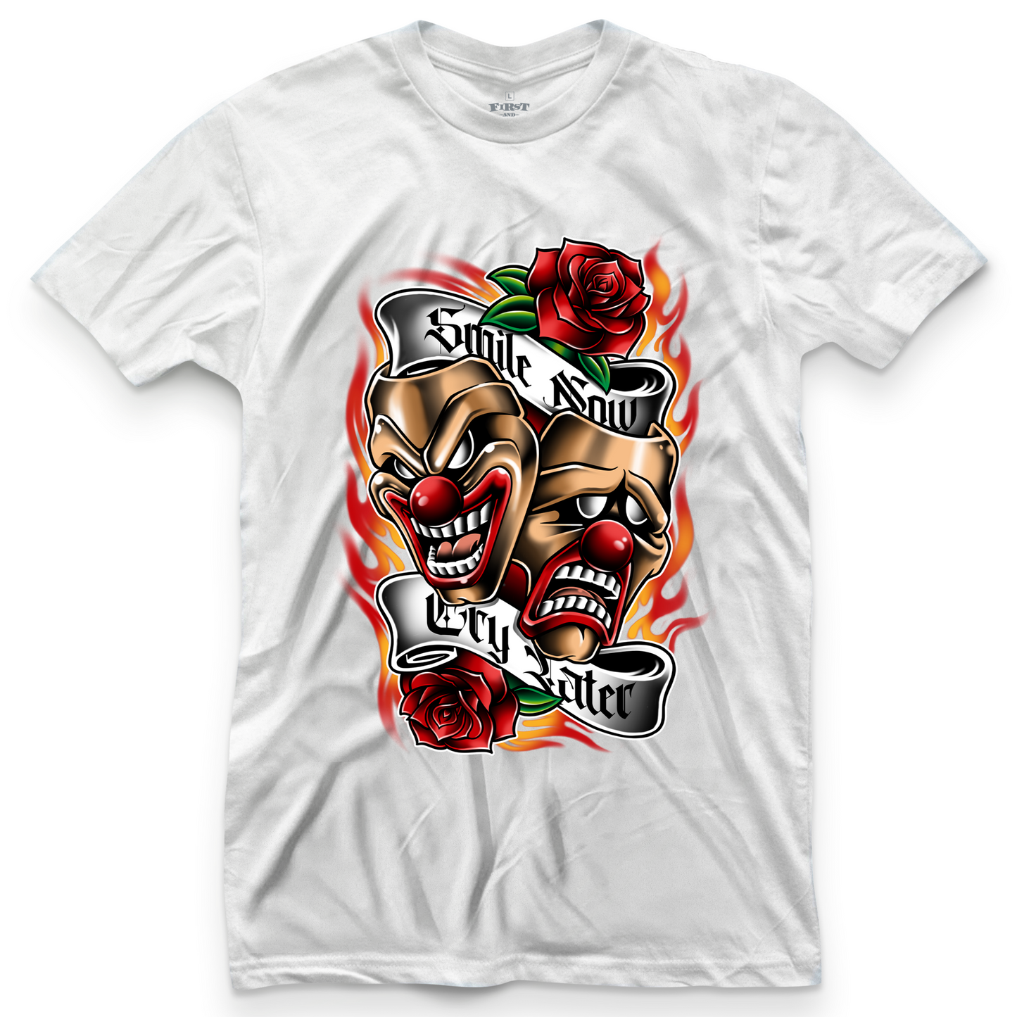 Smile now cry later shirts