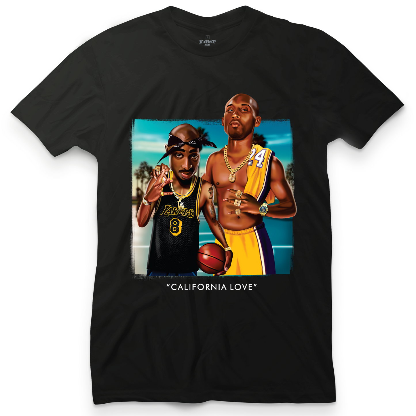 Pac And Kobe Cali Love Tee