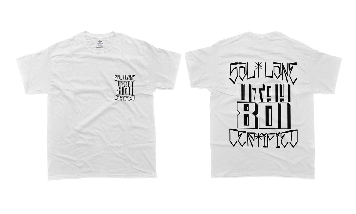 White Front/Back Tee
