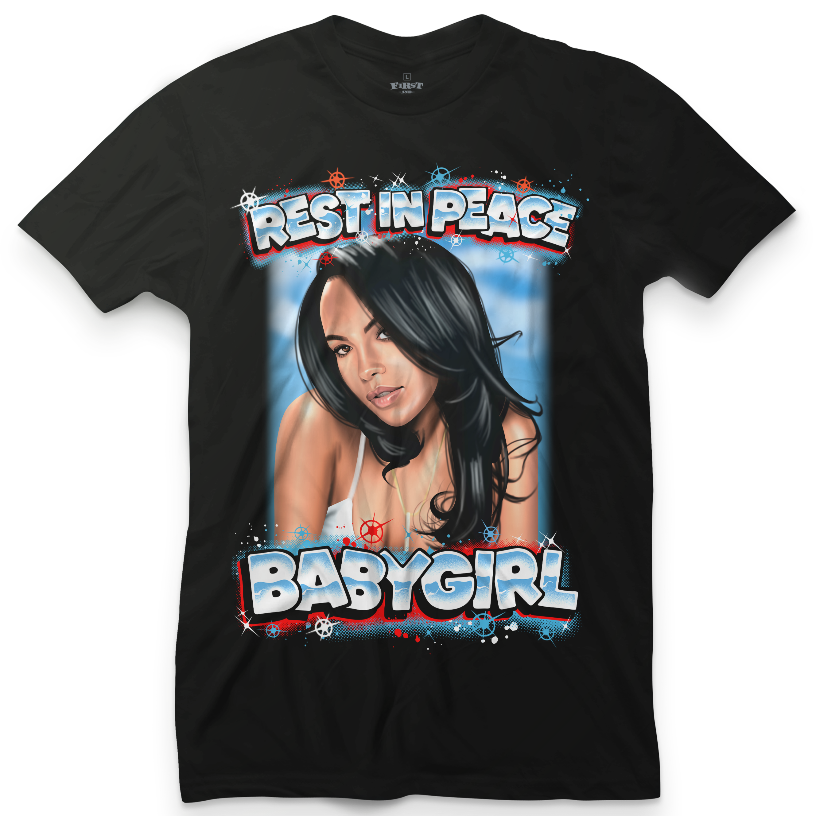 Aaliyah Rest In Peace Baby Girl Tee